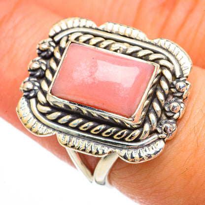 Pink Opal Rings handcrafted by Ana Silver Co - RING70743