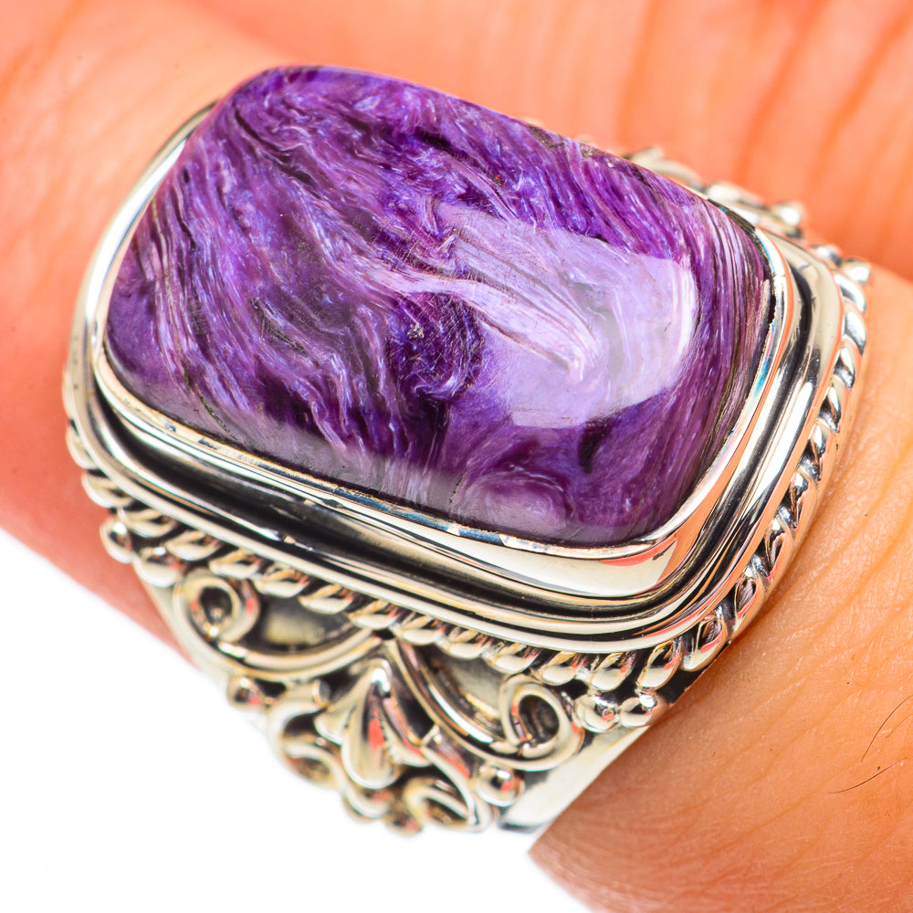 Charoite Rings handcrafted by Ana Silver Co - RING70747