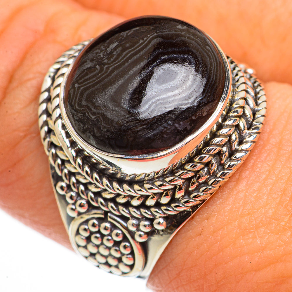 Psilomelane Rings handcrafted by Ana Silver Co - RING70748