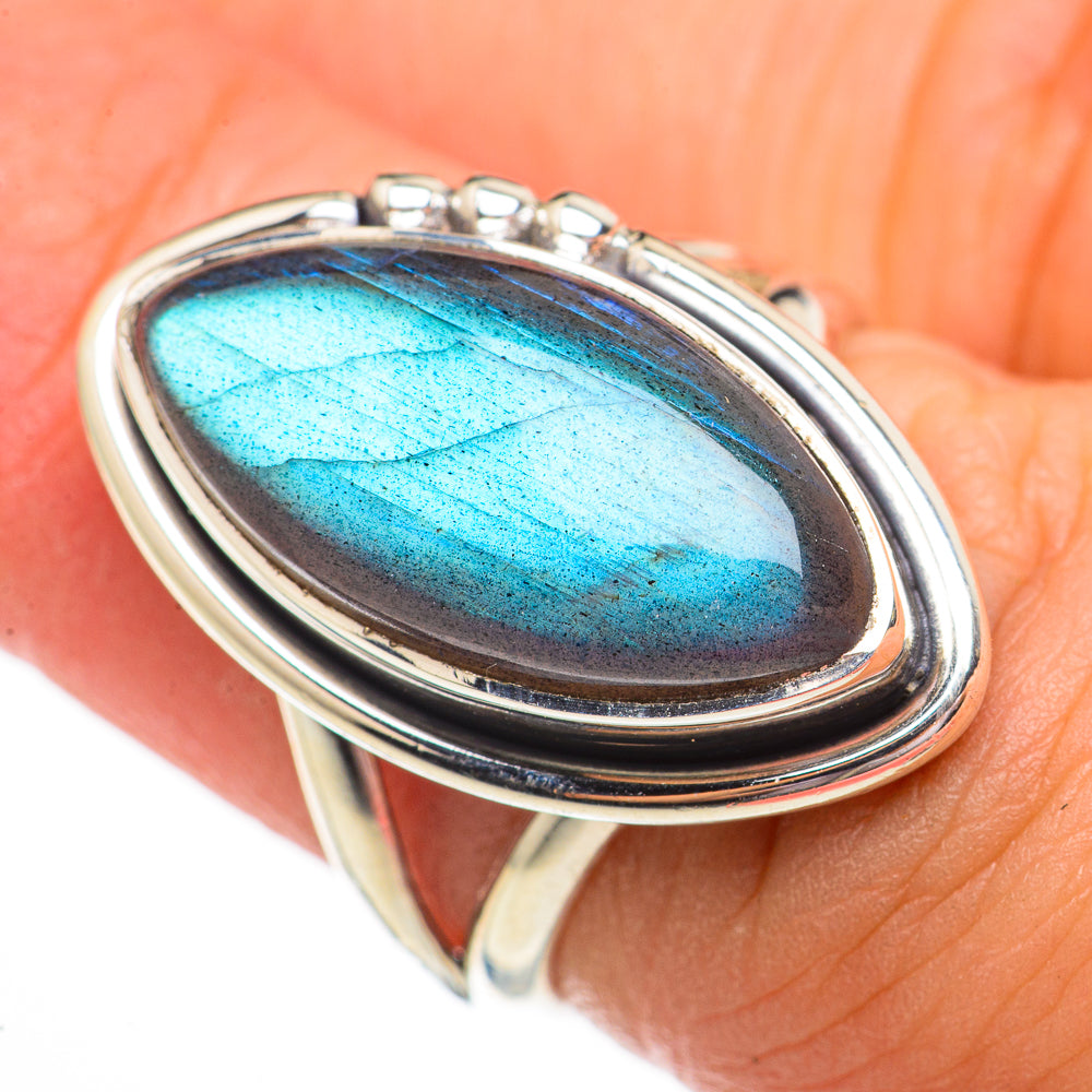 Labradorite Rings handcrafted by Ana Silver Co - RING70759