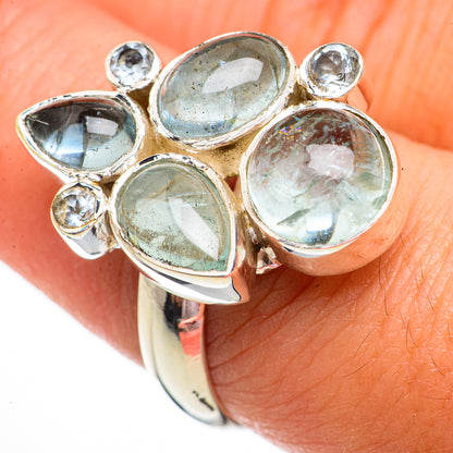 Aquamarine Rings handcrafted by Ana Silver Co - RING70760
