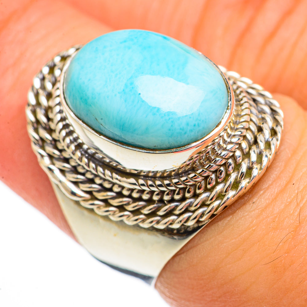 Larimar Rings handcrafted by Ana Silver Co - RING70762