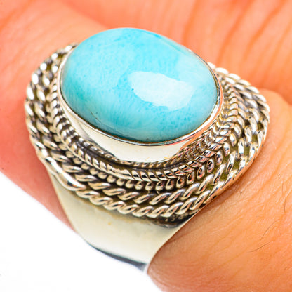 Larimar Rings handcrafted by Ana Silver Co - RING70762