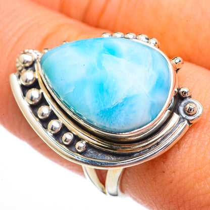 Larimar Rings handcrafted by Ana Silver Co - RING70764
