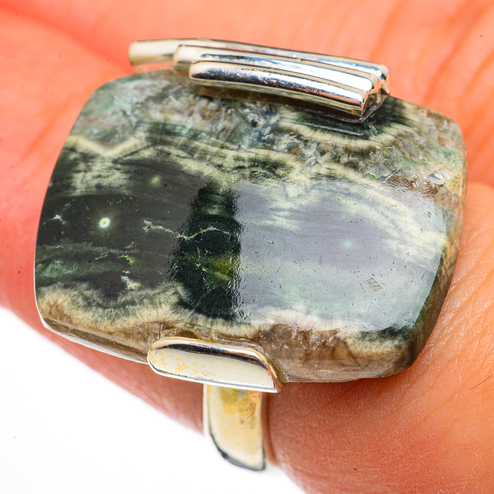 Ocean Jasper Rings handcrafted by Ana Silver Co - RING70767