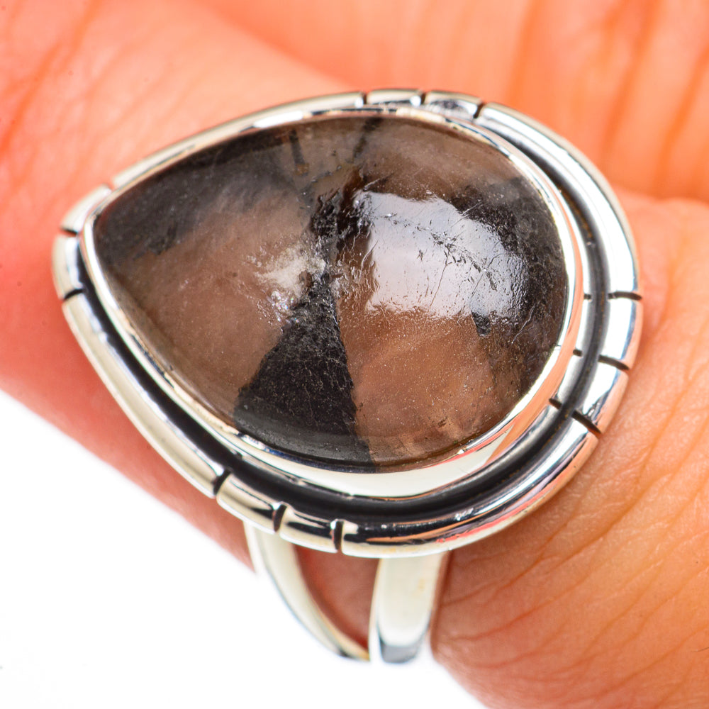 Chiastolite Rings handcrafted by Ana Silver Co - RING70769