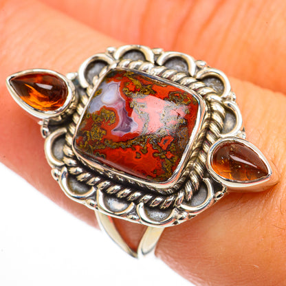 Moroccan Agate Rings handcrafted by Ana Silver Co - RING70770