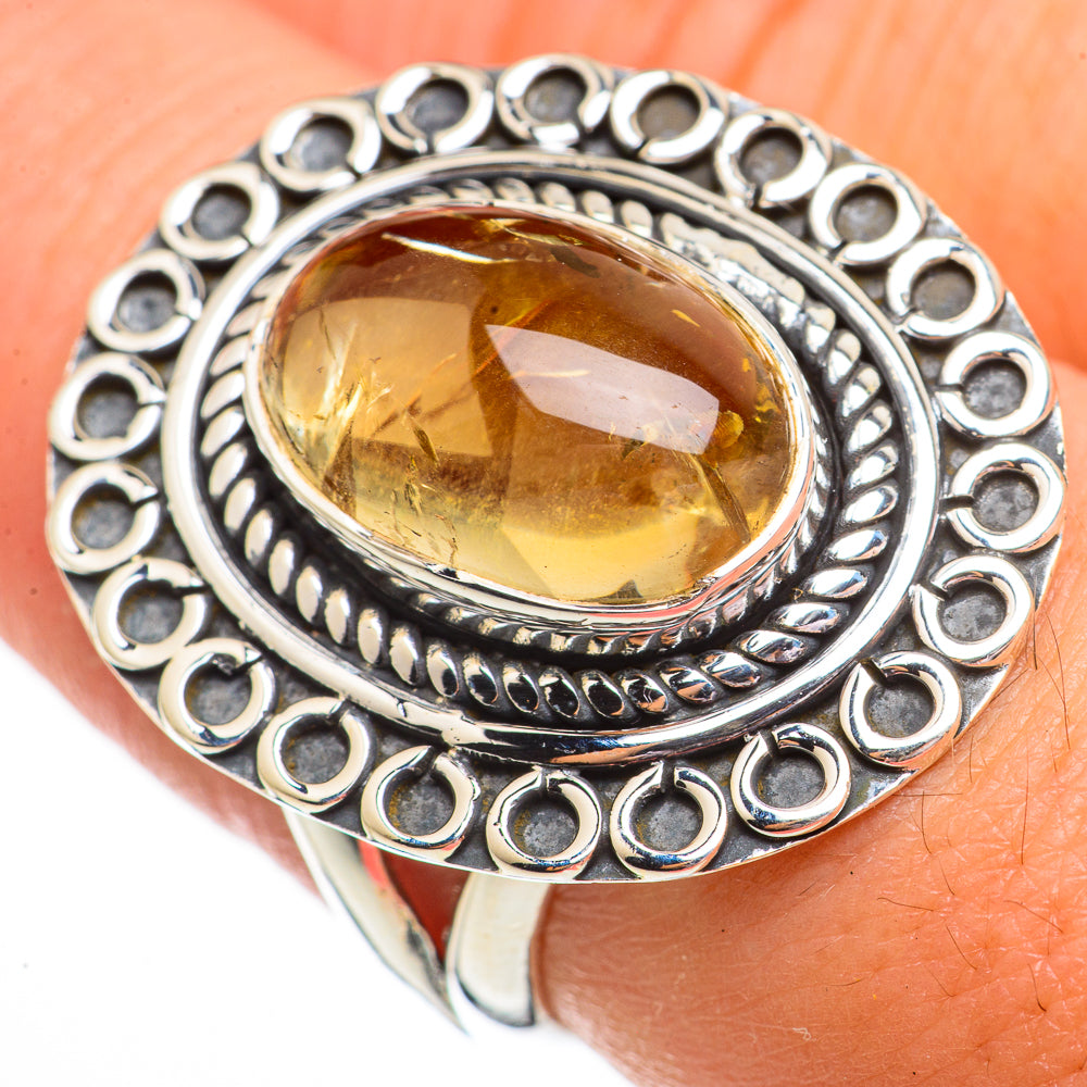 Citrine Rings handcrafted by Ana Silver Co - RING70774