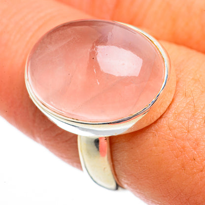 Rose Quartz Rings handcrafted by Ana Silver Co - RING70778
