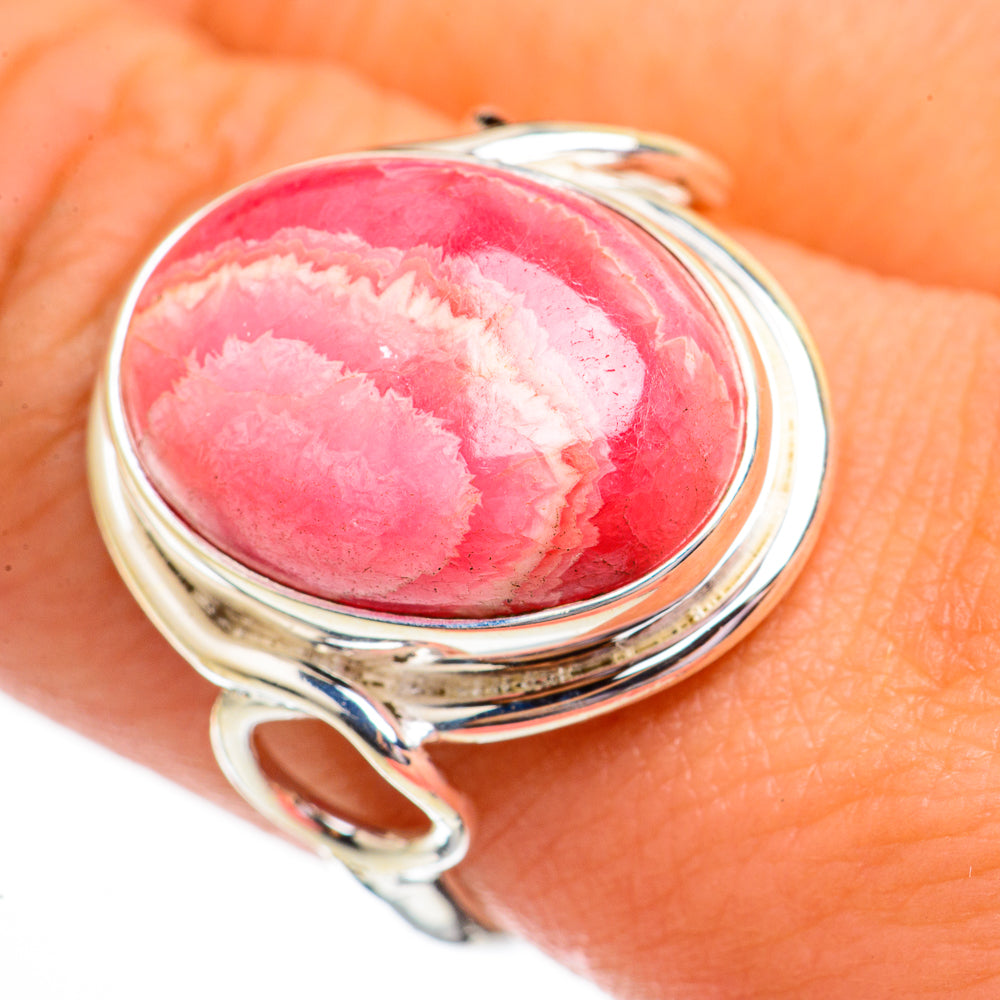 Rhodochrosite Rings handcrafted by Ana Silver Co - RING70779