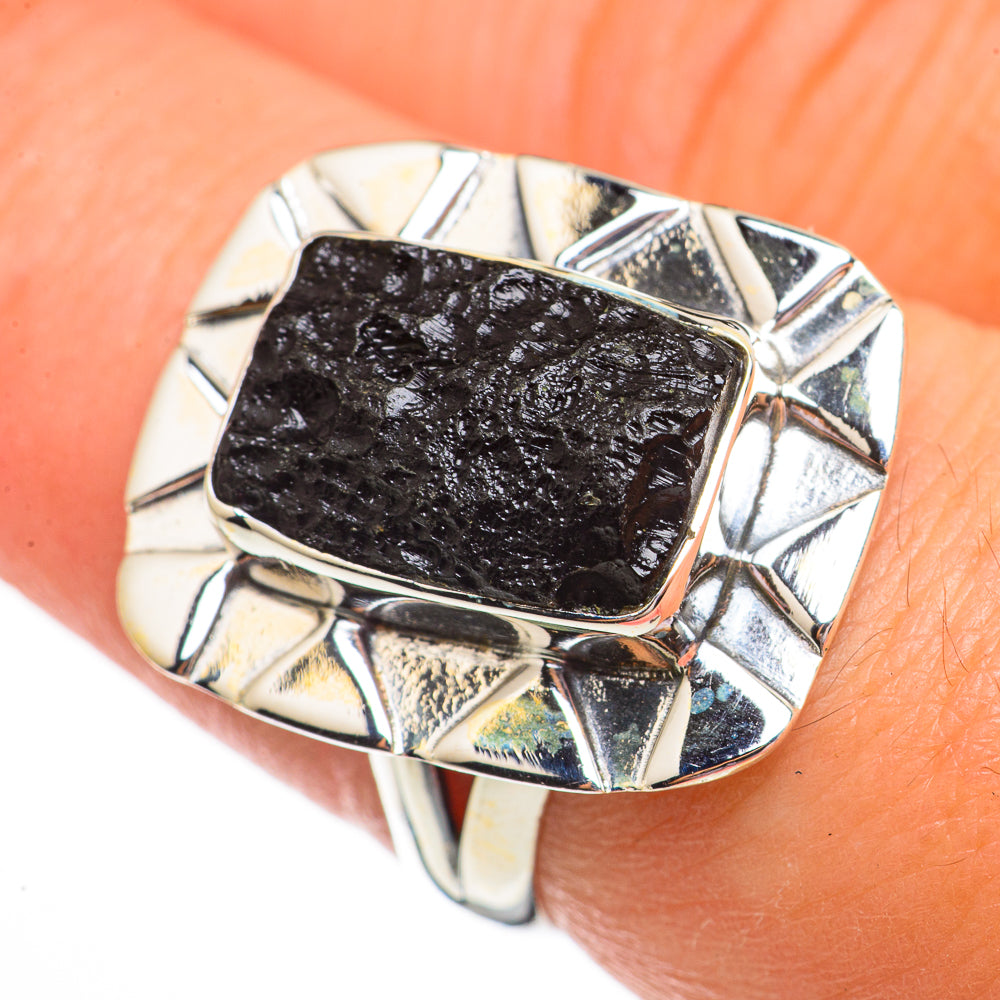 Tektite Rings handcrafted by Ana Silver Co - RING70785
