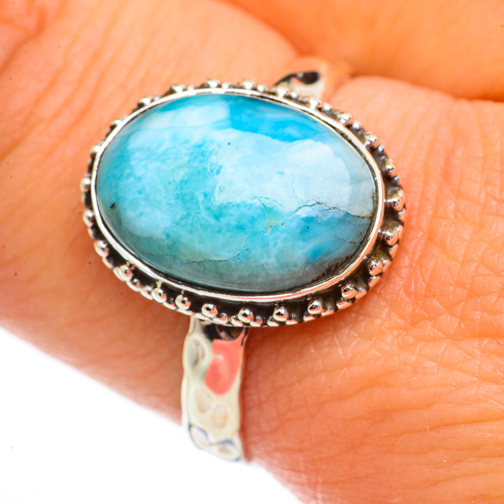 Larimar Rings handcrafted by Ana Silver Co - RING70794