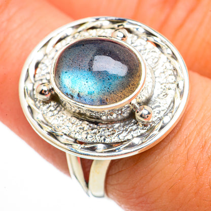 Labradorite Rings handcrafted by Ana Silver Co - RING70798