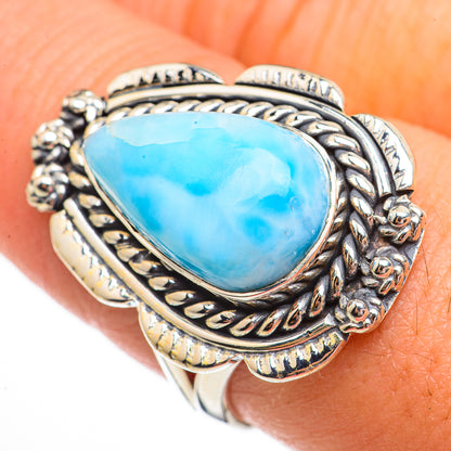 Larimar Rings handcrafted by Ana Silver Co - RING70799