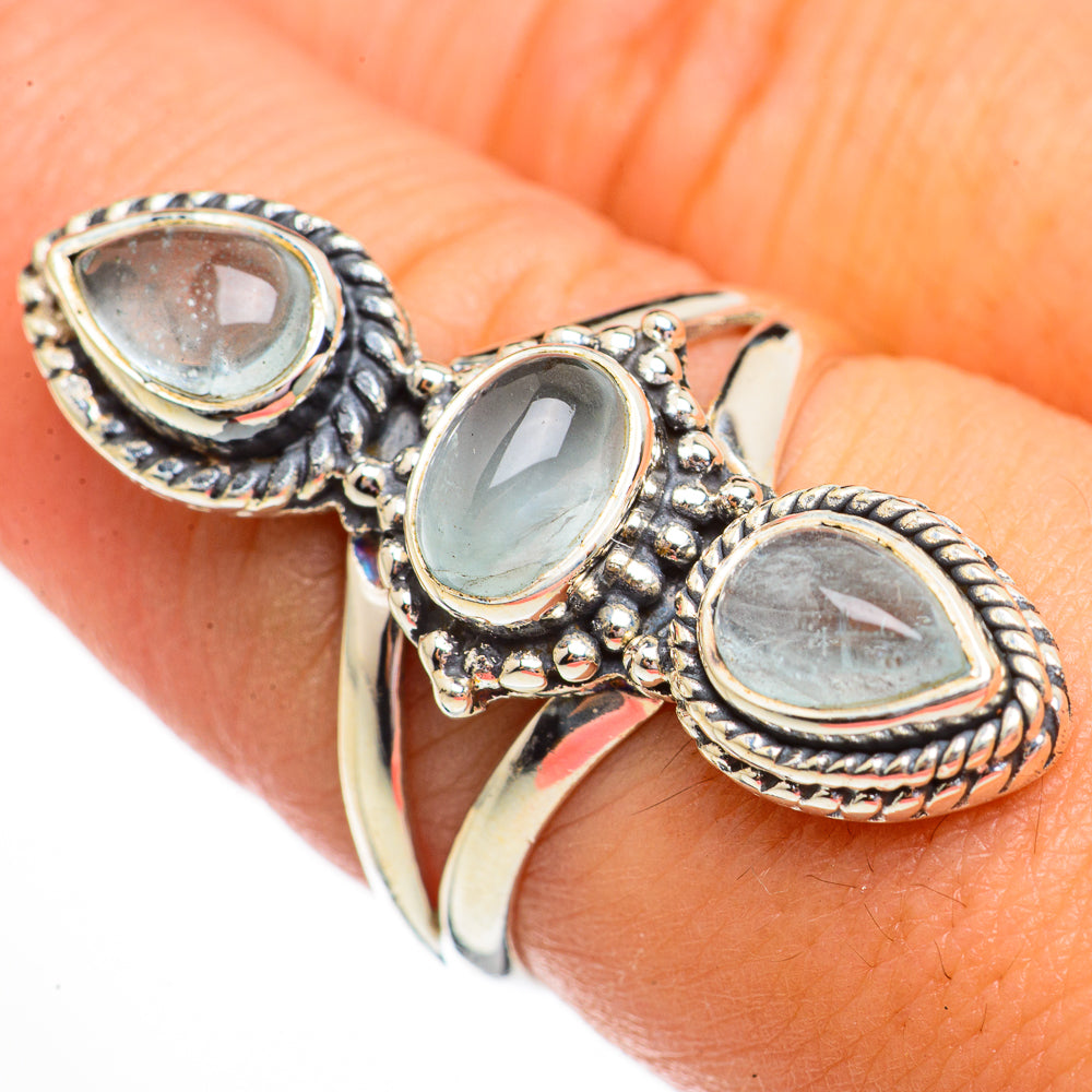 Aquamarine Rings handcrafted by Ana Silver Co - RING70800
