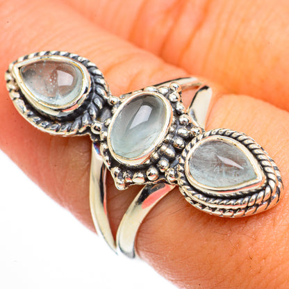 Aquamarine Rings handcrafted by Ana Silver Co - RING70800