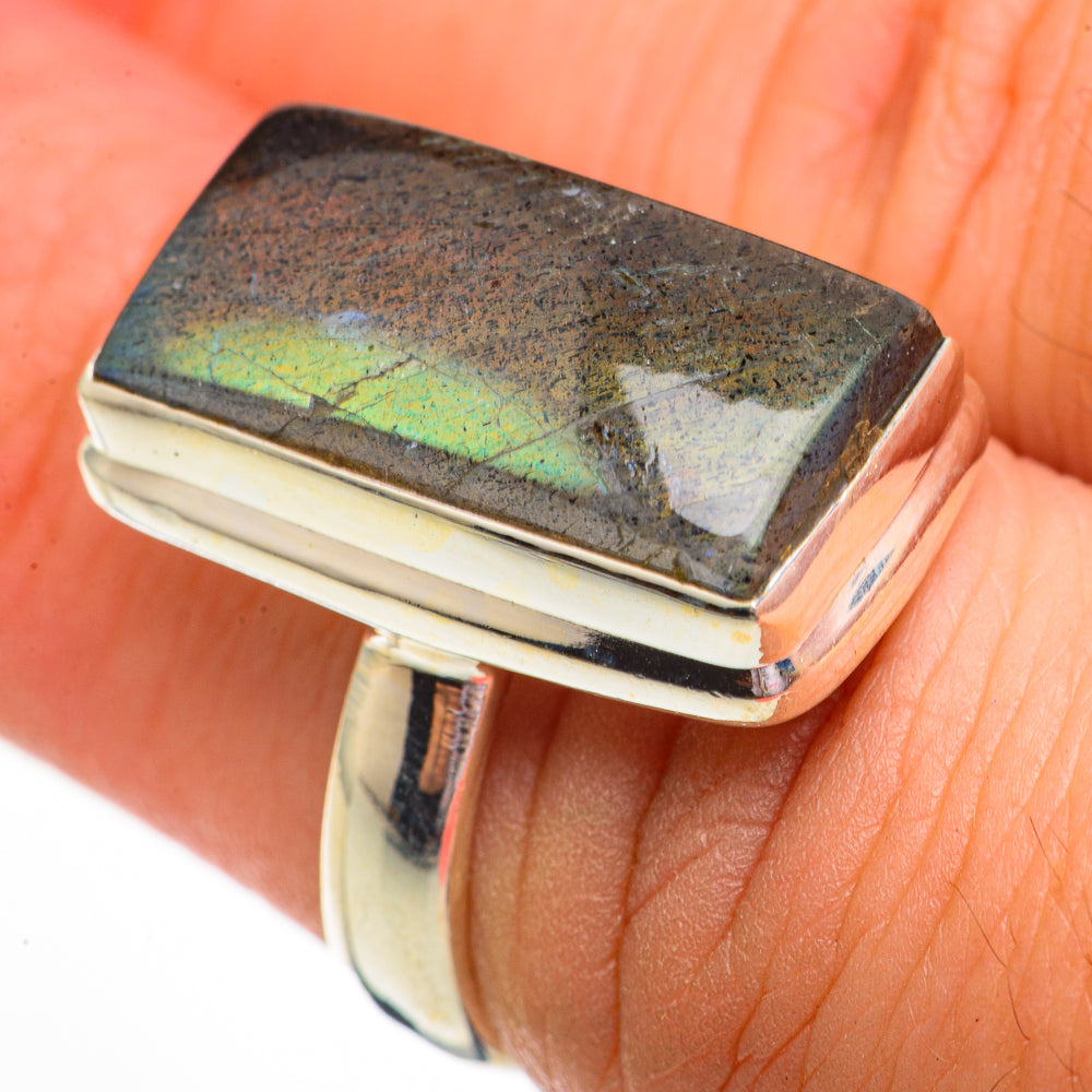 Labradorite Rings handcrafted by Ana Silver Co - RING70803