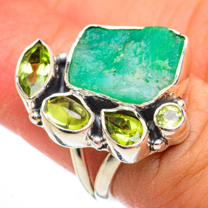 Chrysoprase Rings handcrafted by Ana Silver Co - RING70804