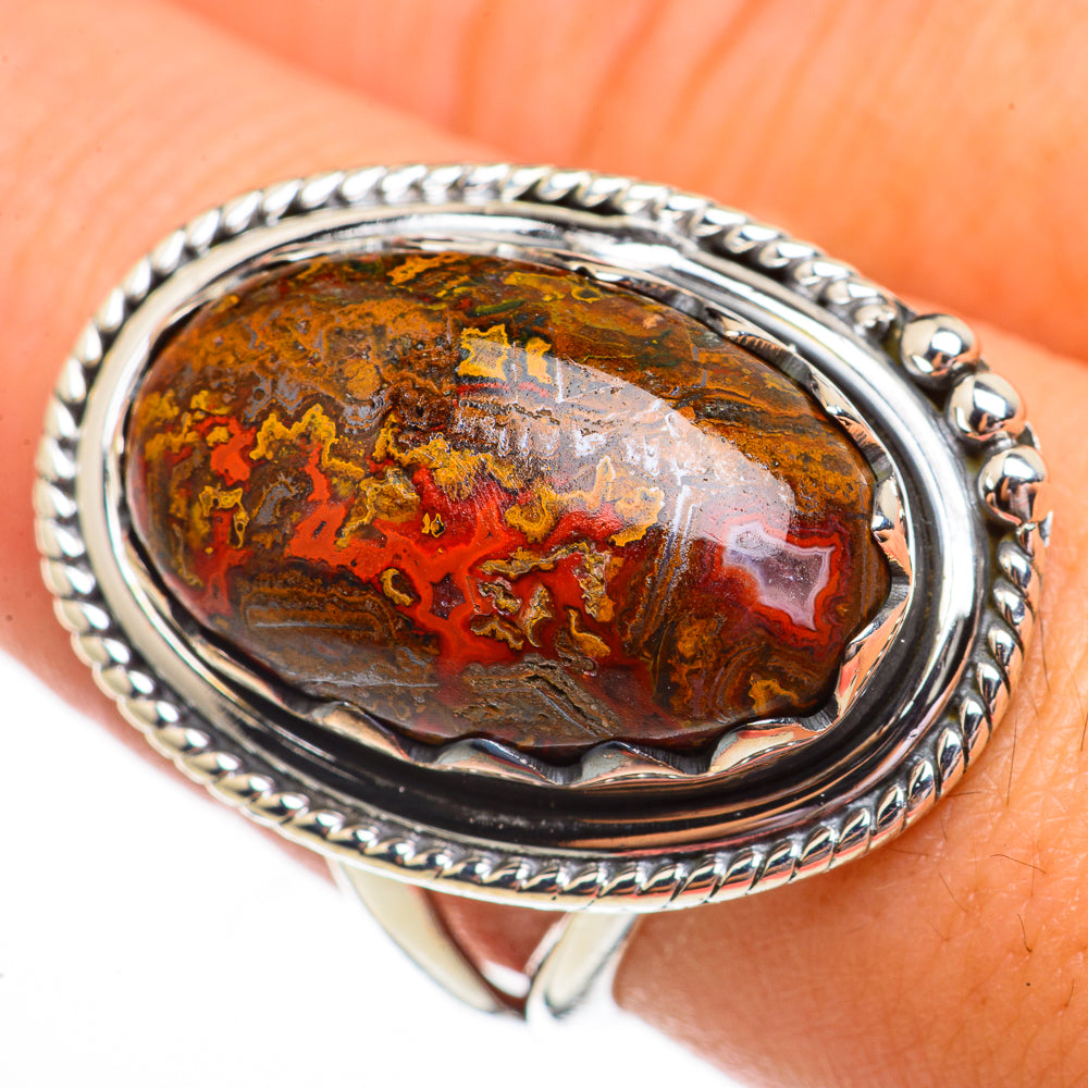 Moroccan Agate Rings handcrafted by Ana Silver Co - RING70810