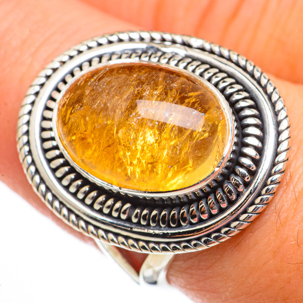 Rutilated Quartz Rings handcrafted by Ana Silver Co - RING70811