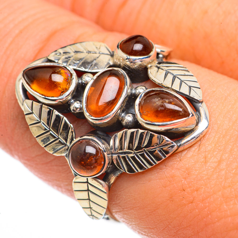 Baltic Amber Rings handcrafted by Ana Silver Co - RING70812