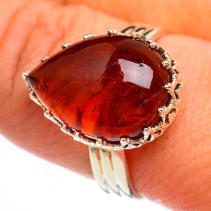 Baltic Amber Rings handcrafted by Ana Silver Co - RING70815