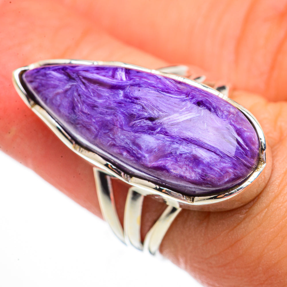 Charoite Rings handcrafted by Ana Silver Co - RING70816