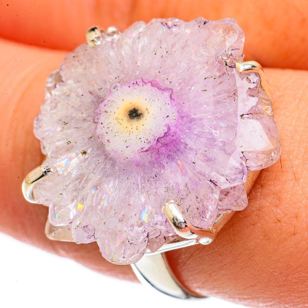 Amethyst Crystal Rings handcrafted by Ana Silver Co - RING70817