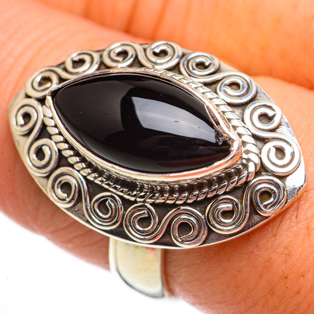 Black Onyx Rings handcrafted by Ana Silver Co - RING70818