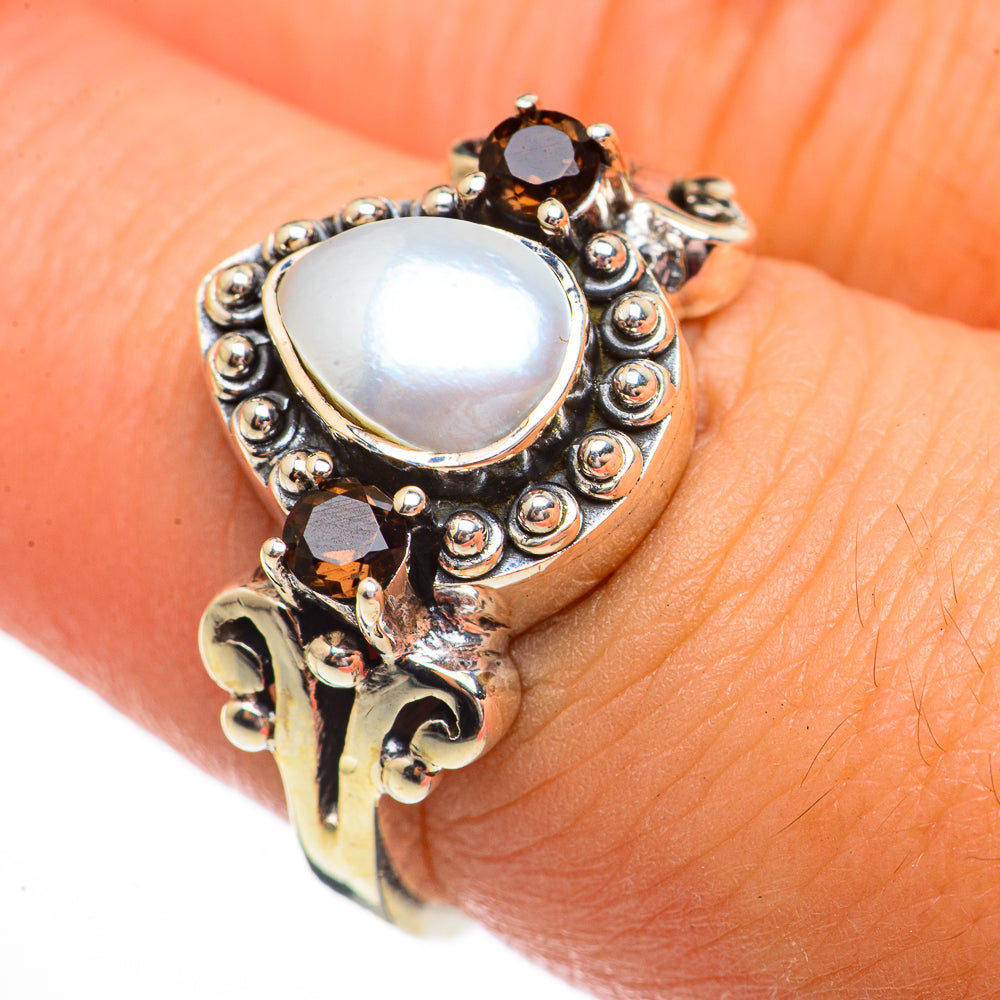 Cultured Pearl Rings handcrafted by Ana Silver Co - RING70819