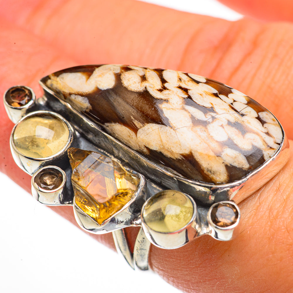 Peanut Wood Jasper Rings handcrafted by Ana Silver Co - RING70820