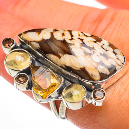 Peanut Wood Jasper Rings handcrafted by Ana Silver Co - RING70820