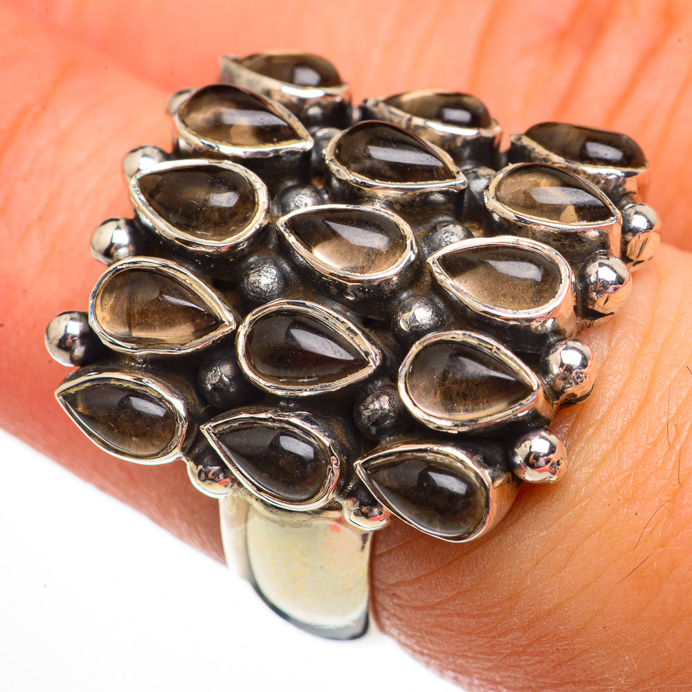 Smoky Quartz Rings handcrafted by Ana Silver Co - RING70821