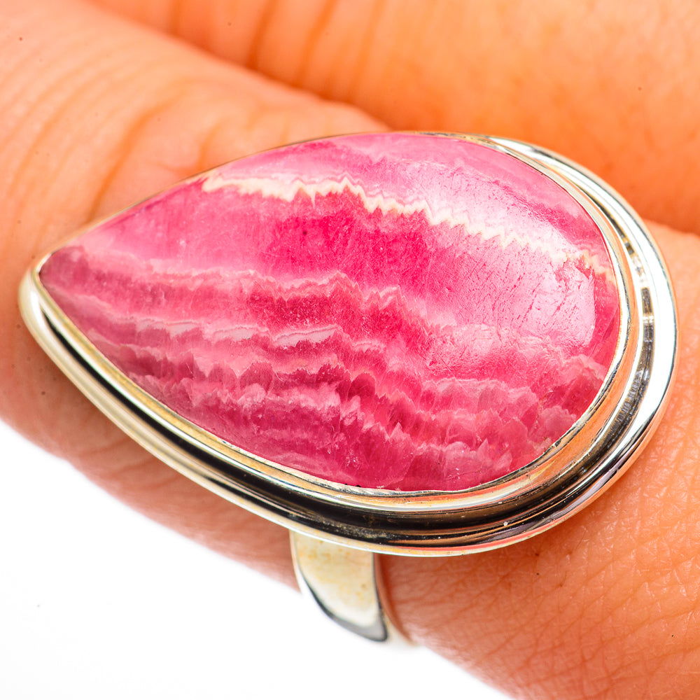 Rhodochrosite Rings handcrafted by Ana Silver Co - RING70827