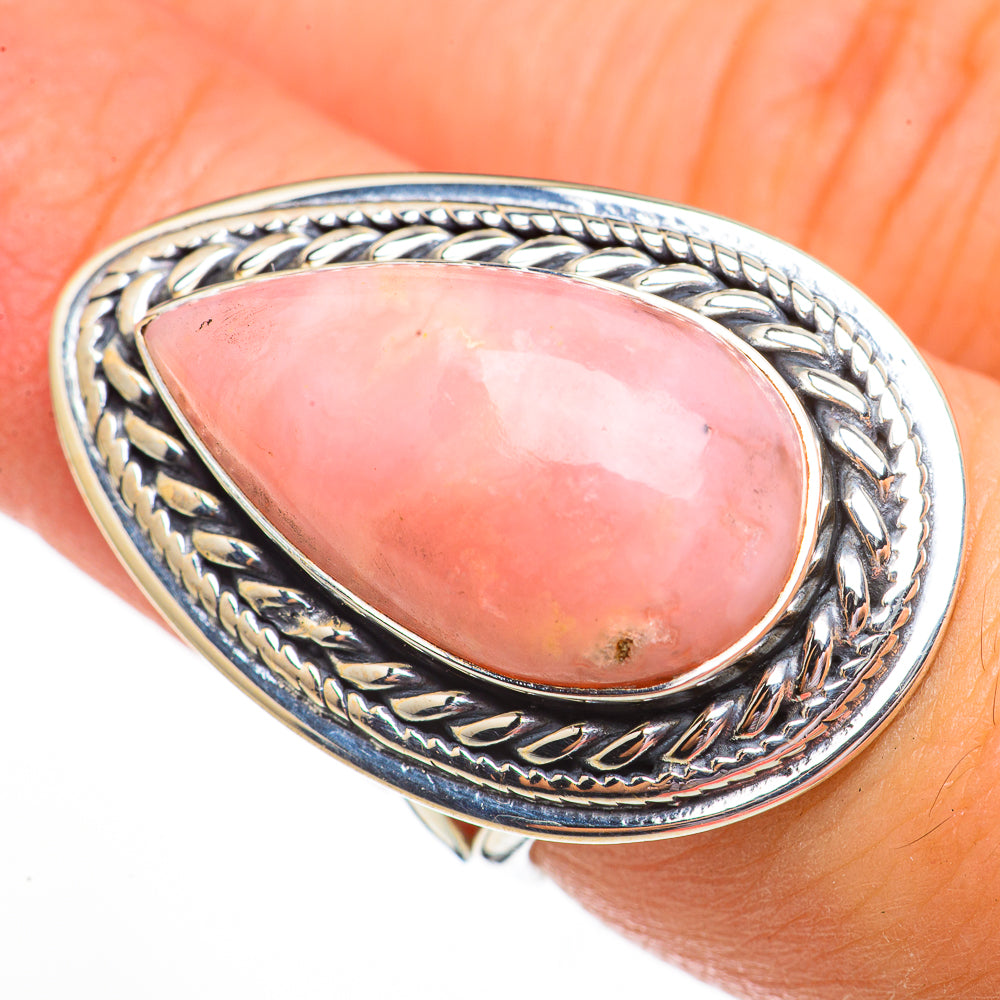 Pink Opal Rings handcrafted by Ana Silver Co - RING70828