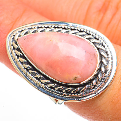 Pink Opal Rings handcrafted by Ana Silver Co - RING70828