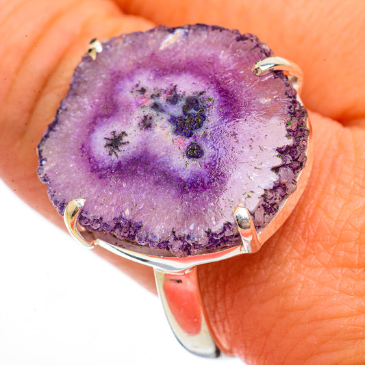 Amethyst Stalactite Rings handcrafted by Ana Silver Co - RING70831
