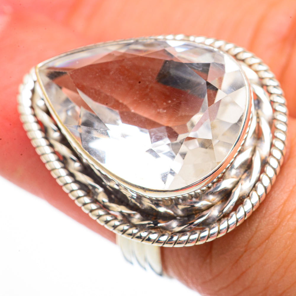 White Quartz Rings handcrafted by Ana Silver Co - RING70840