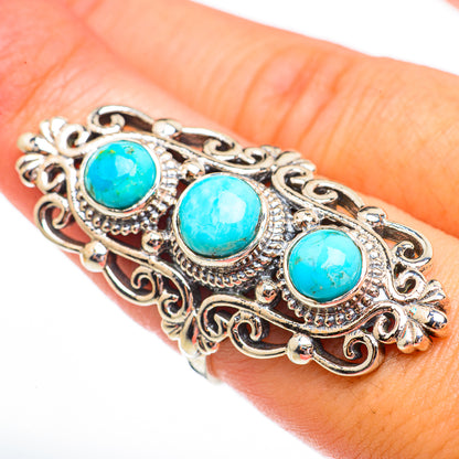 Tibetan Turquoise Rings handcrafted by Ana Silver Co - RING70854