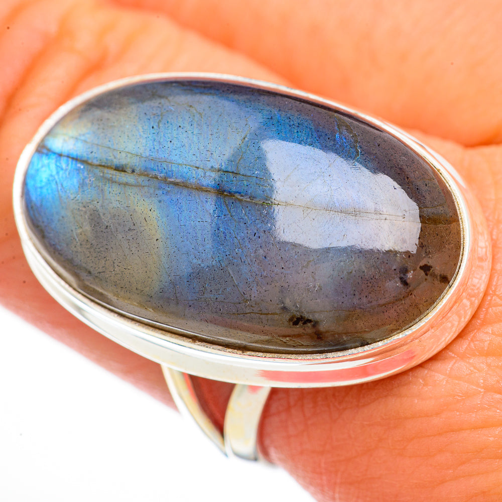 Labradorite Rings handcrafted by Ana Silver Co - RING70855