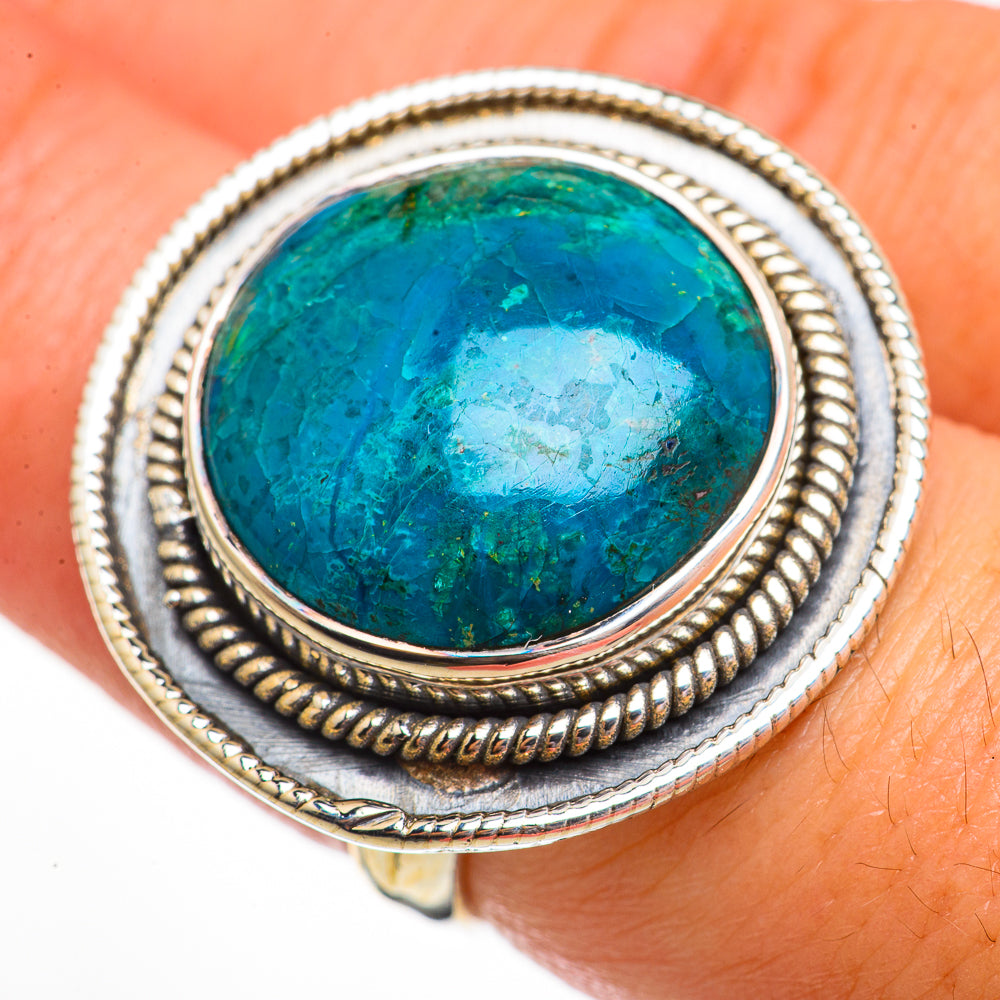 Chrysocolla Rings handcrafted by Ana Silver Co - RING70859