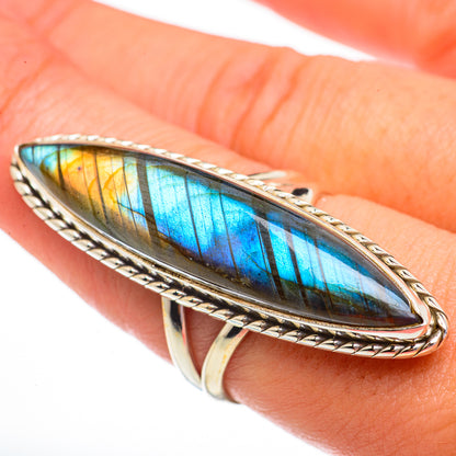 Labradorite Rings handcrafted by Ana Silver Co - RING70860