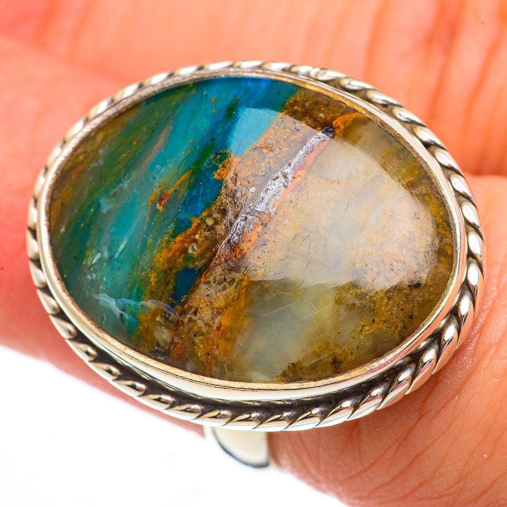 Peruvian Opal Rings handcrafted by Ana Silver Co - RING70862