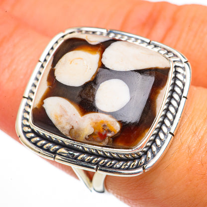 Peanut Wood Jasper Rings handcrafted by Ana Silver Co - RING70867