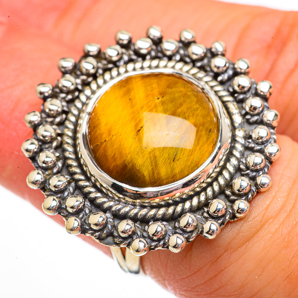 Tiger Eye Rings handcrafted by Ana Silver Co - RING70868