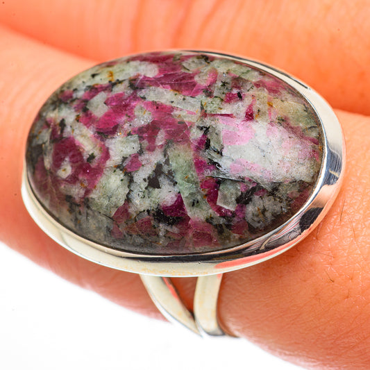 Russian Eudialyte Rings handcrafted by Ana Silver Co - RING70870