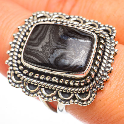 Psilomelane Rings handcrafted by Ana Silver Co - RING70875