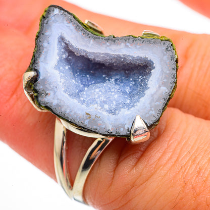 Coconut Geode Druzy Rings handcrafted by Ana Silver Co - RING70876