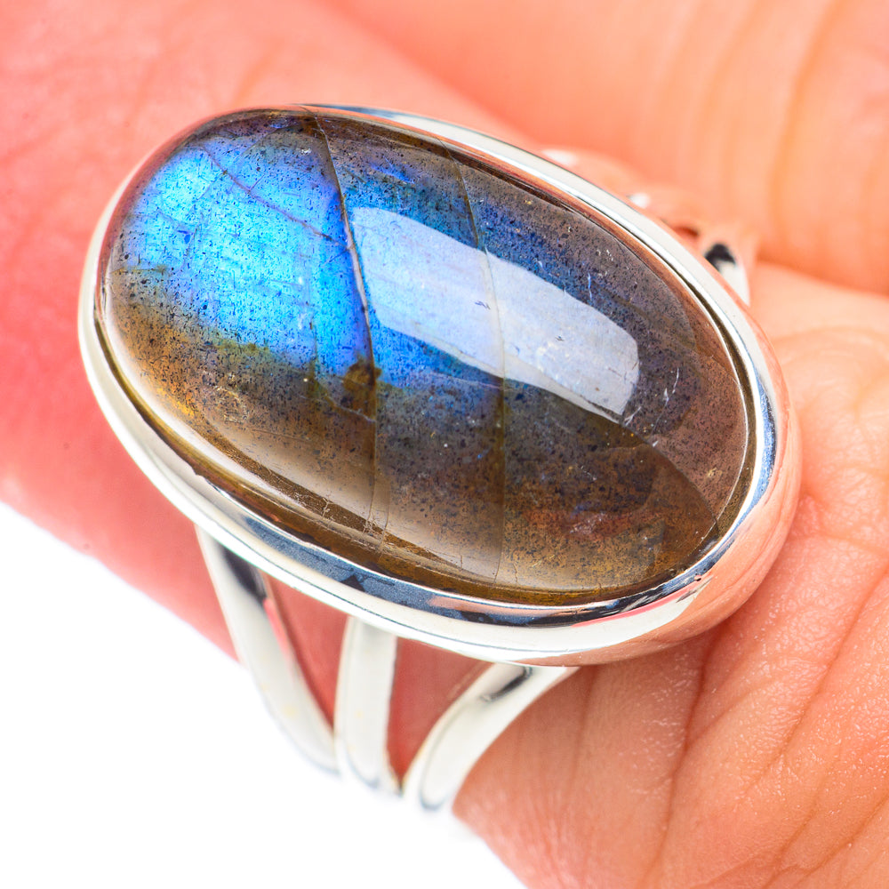 Labradorite Rings handcrafted by Ana Silver Co - RING70887