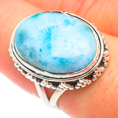 Larimar Rings handcrafted by Ana Silver Co - RING70892